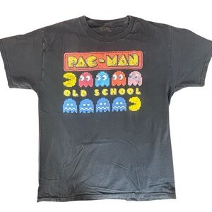 Pac-Man Vintage Style Graphic Tee Size L | Retro Arcade Old School Shirt